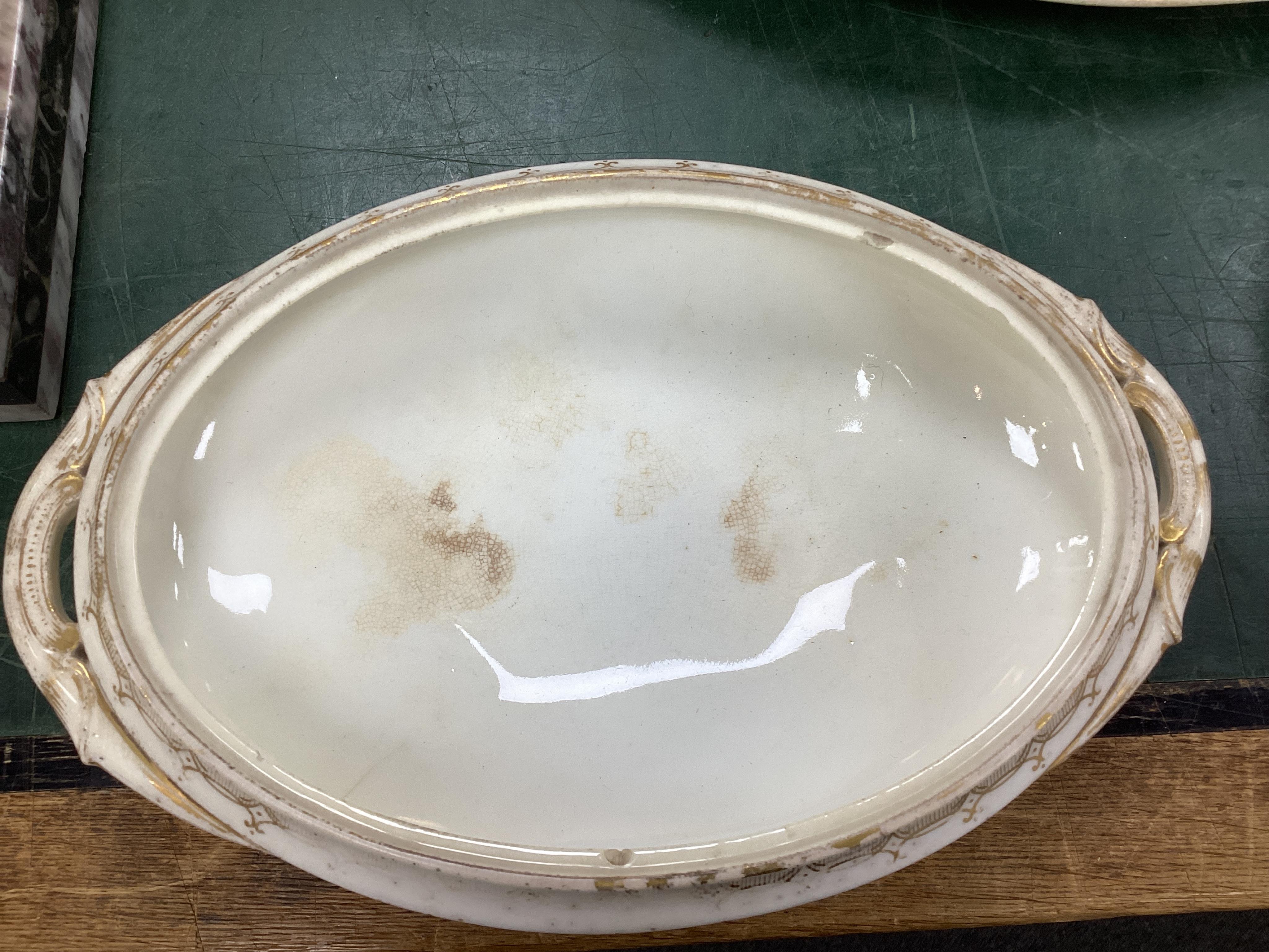 A Coalport bird painted part dinner service, mid 19th century